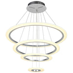 Adjustable 4 Rings Dimmable LED Modern Chandelier Pendant Lighting