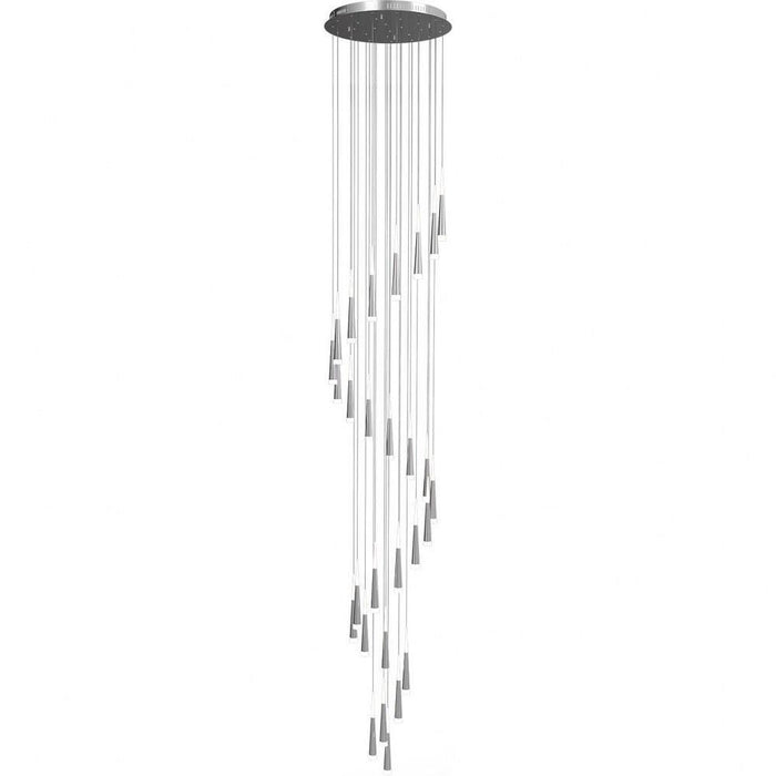 PageOne Lighting - PP121396-AL - Meteor - 210W 28 LED Round Chandelier-24.2 Inches Tall and 33.5 Inches Wide