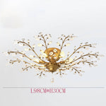 Unique Contemporary Chandeliers Crystal Flower Chandelier for Living Room