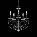 Priscilla 22"H x 18"W 5-Light Crystal Chandelier in Black