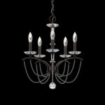 Priscilla 22"H x 18"W 5-Light Crystal Chandelier in Black