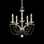 Priscilla 22"H x 18"W 5-Light Crystal Chandelier in Heirloom Silv
