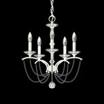 Priscilla 22"H x 18"W 5-Light Crystal Chandelier in White