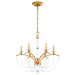 Priscilla 23.5"H x 23.5"W 6-Light Crystal Chandelier in Heirloom