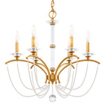 Priscilla 23.5"H x 23.5"W 6-Light Crystal Chandelier in Heirloom