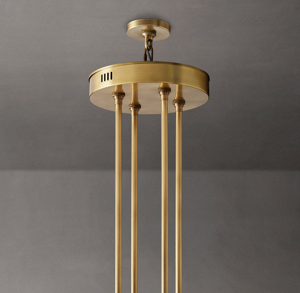 Arcachon LED Round Two-Tier Chandelier 60"