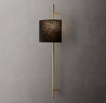 Vela Octagonal Bar Sconce - Round Shade