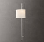 Vela Octagonal Bar Sconce - Round Shade
