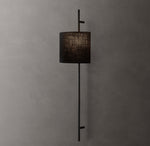 Vela Octagonal Bar Sconce - Round Shade