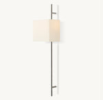 Vela Octagonal Bar Sconce - Rectangular Shade