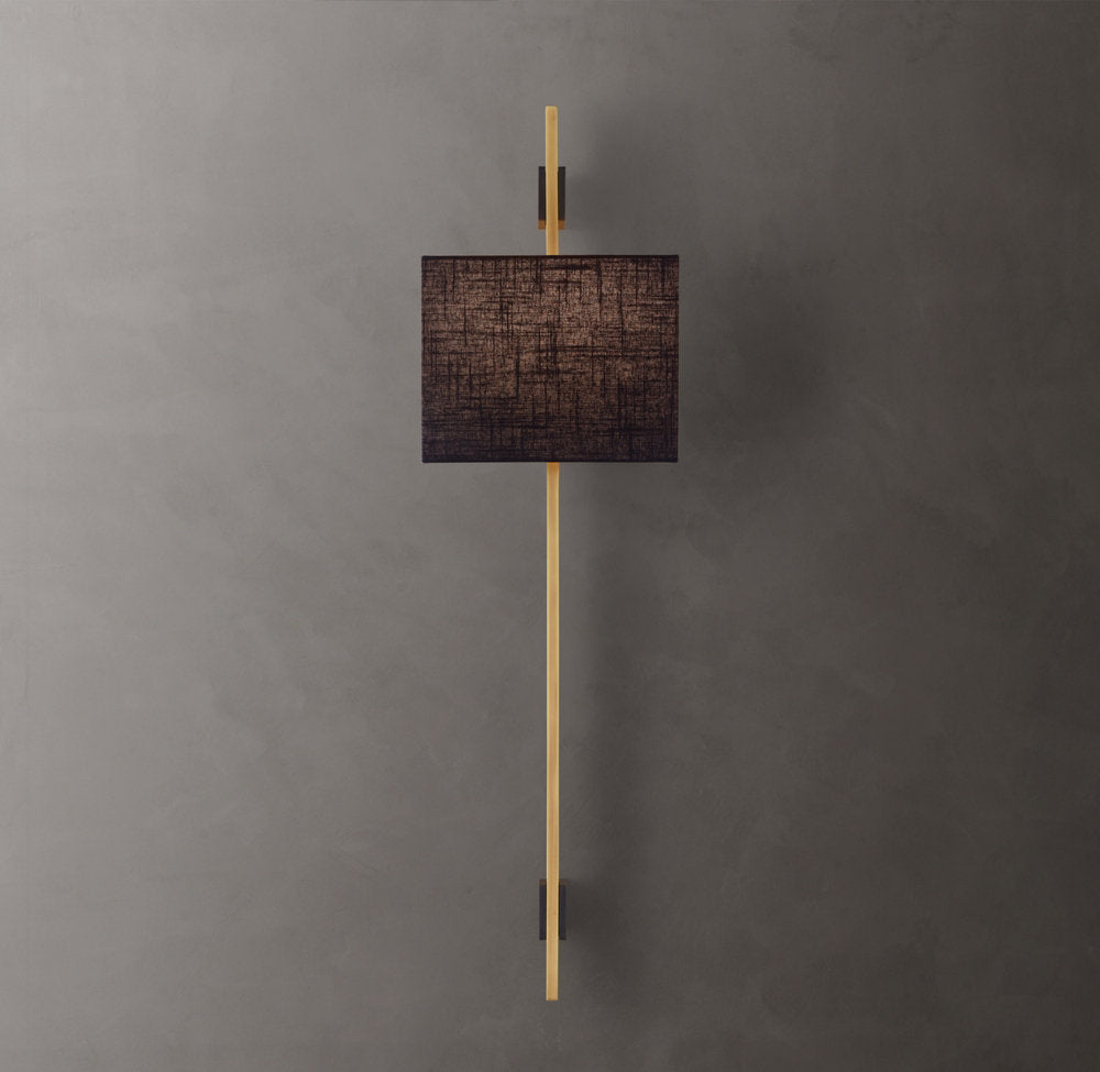 Vela Rectangular Bar Sconce - Rectangular Shade