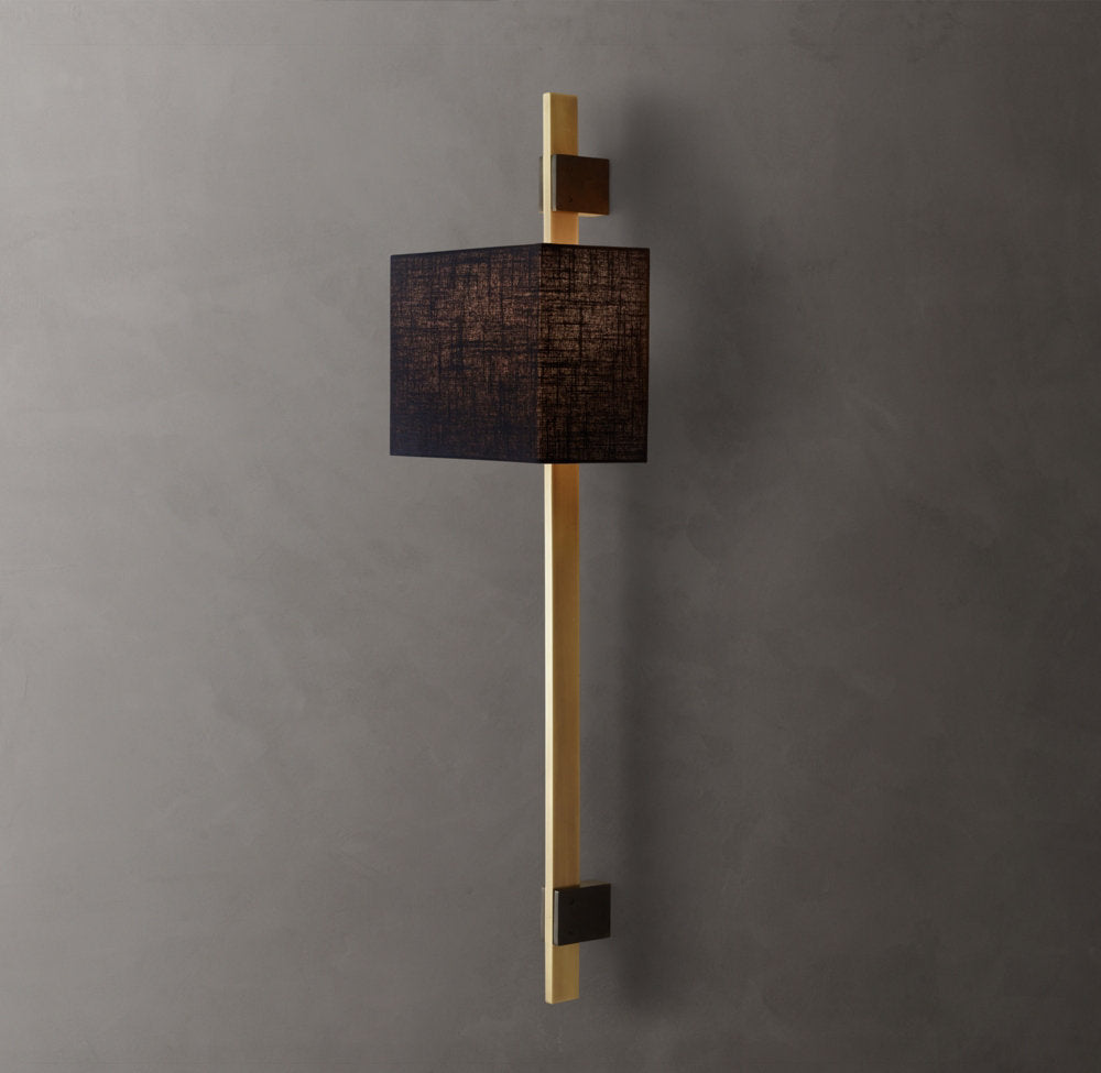 Vela Rectangular Bar Sconce - Rectangular Shade