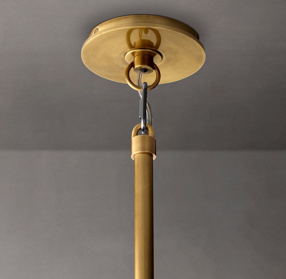 Boule De Cristal Clear Glass Oval Chandelier 72"