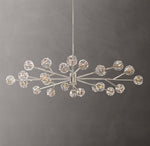 Boule De Cristal Clear Glass Oval Chandelier 72"