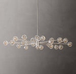 Boule De Cristal Clear Glass Oval Chandelier 72"
