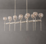 Boule De Cristal Clear Glass Double Linear Chandelier 60"