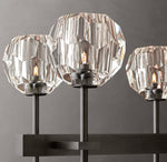 Boule De Cristal Clear Glass Double Linear Chandelier 60"