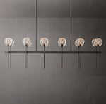 Boule De Cristal Clear Glass Double Linear Chandelier 60"