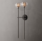 Boule De Cristal Clear Glass Grand Double Sconce
