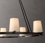 Pauillac Fabric Shade Round Chandelier 48"