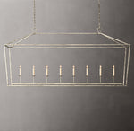 19th C. English Openwork Rectangular Chandelier 72"