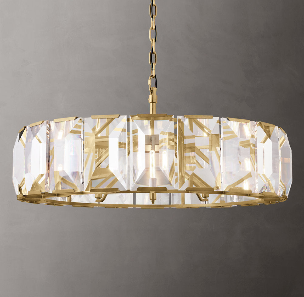 Harlow Crystal Round Chandelier 43"
