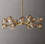 Boule De Cristal Smoke Glass Round Chandelier 36"