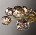 Boule De Cristal Smoke Glass Round Chandelier 24"