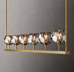 Boule De Cristal Smoke Glass Linear Chandelier 60"