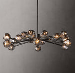 Boule De Cristal Smoke Glass Round Chandelier 48"