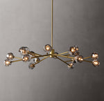 Boule De Cristal Smoke Glass Round Chandelier 60"