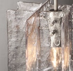 Lattice Clear Glass Pendant