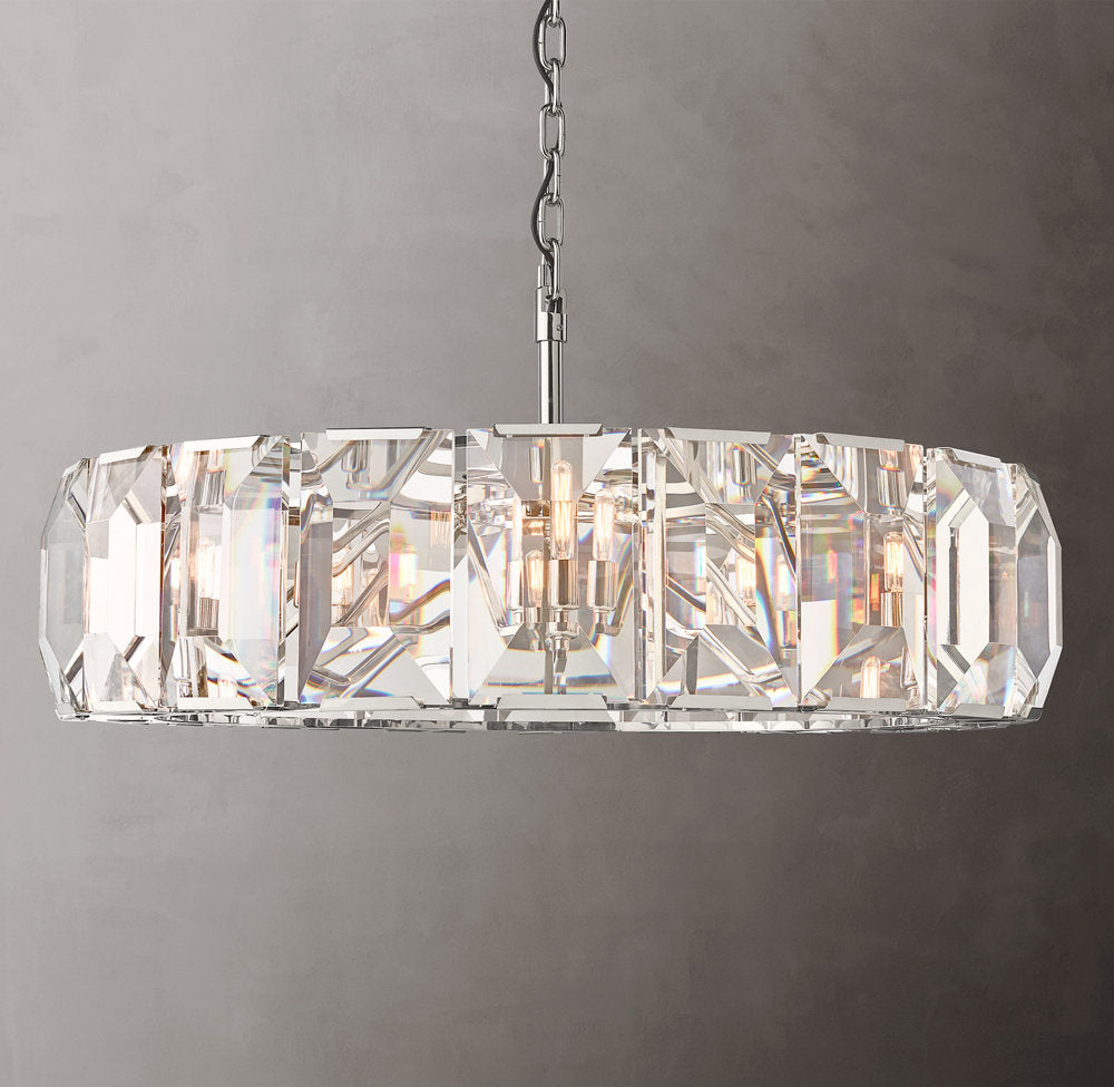 Harlow Crystal Round Chandelier 43"