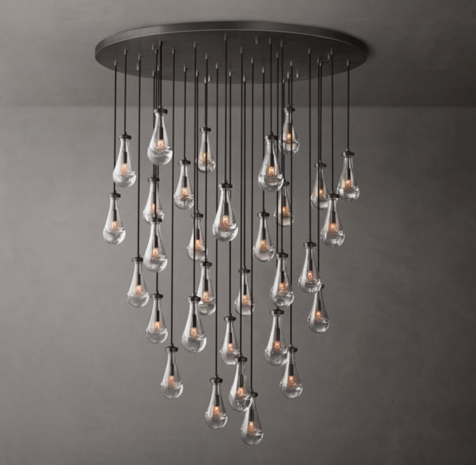 Rain Round Chandelier 60"