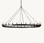 Camino Vintage Filament Round Chandelier 63"