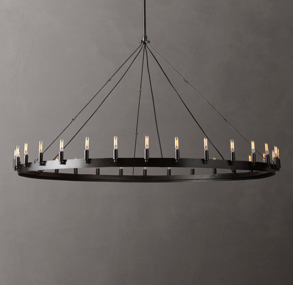Camino Vintage Filament Round Chandelier 63"