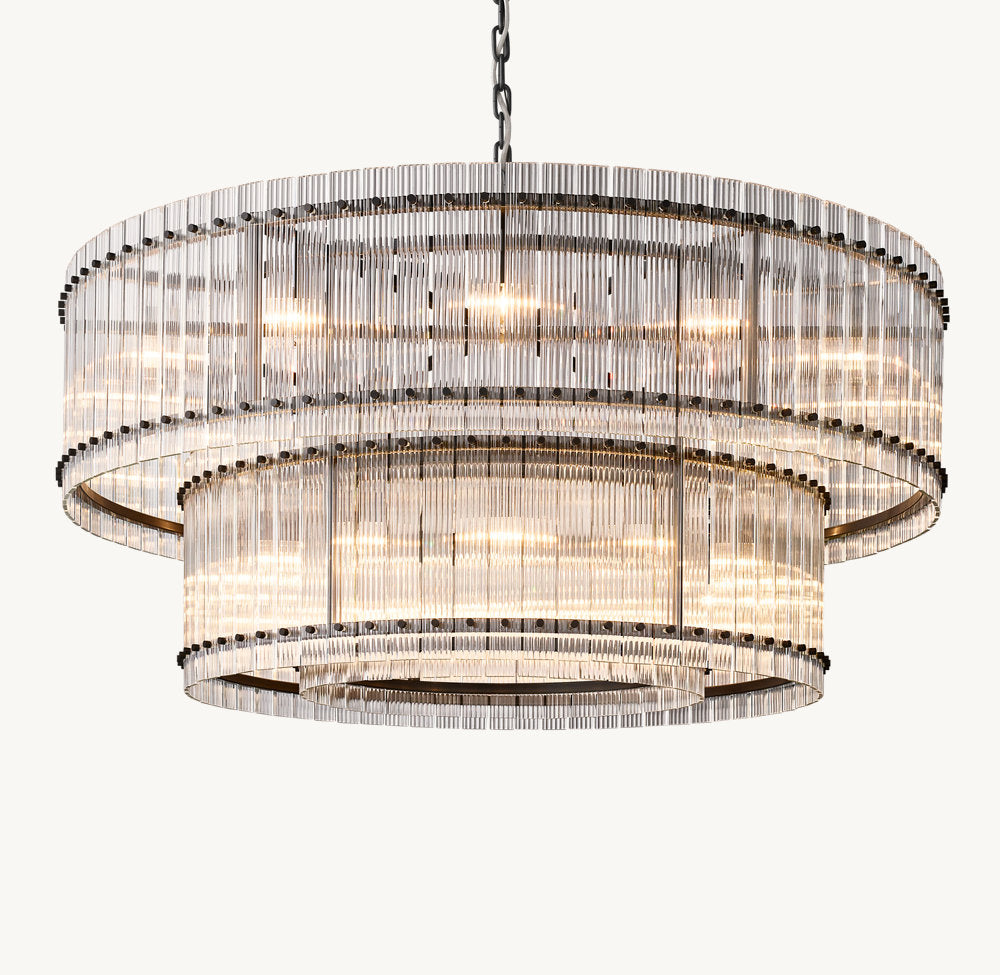 San Marco Two-Tier Round Chandelier 60"