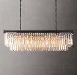 1920s Odeon Rectangular Chandelier 49"