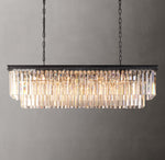 1920s Odeon Rectangular Chandelier 49"