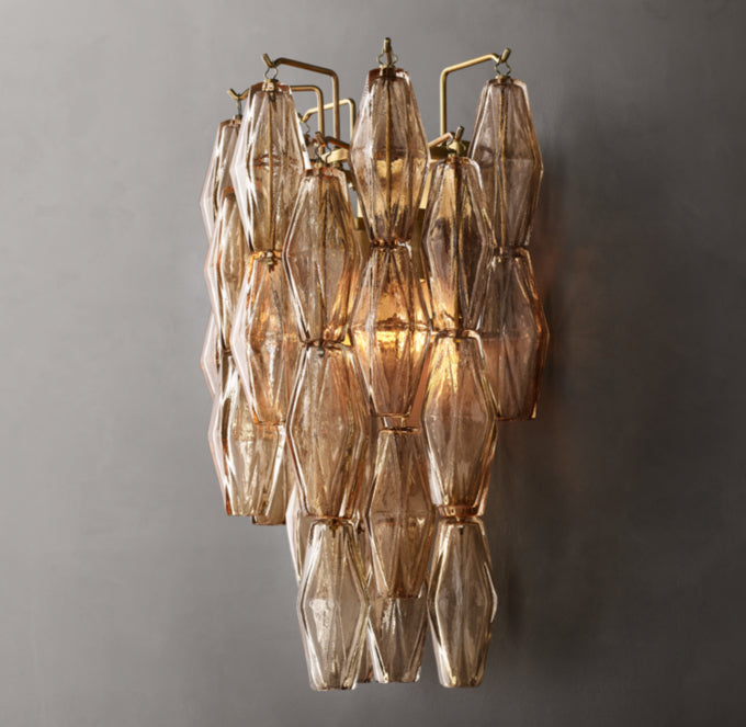 Chiara Smoke Glass Sconce