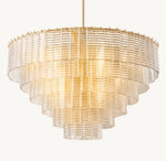 Sirene Clear Glass Round Chandelier 41"