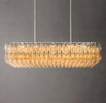 Chiara Clear Glass Rectangular Chandelier 54"