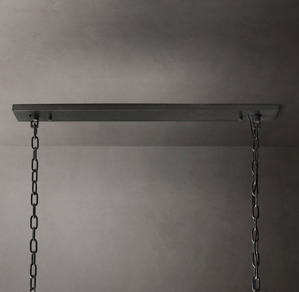 Harlow Calcite Rectangular Chandelier 42"
