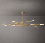 Rousseau 8-Light Mobile Etched Rod Chandelier