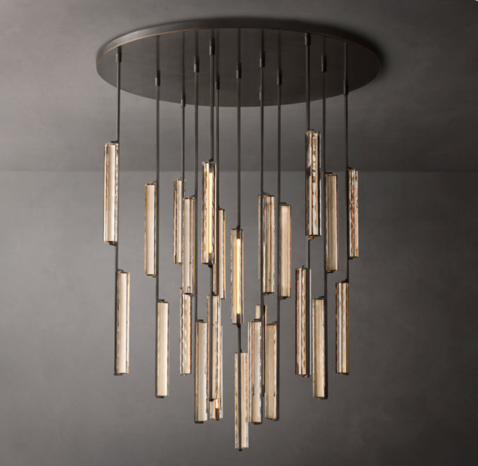 Audubon Crystal Round Chandelier 56"