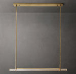 Audubon Crystal Single Bar Linear Chandelier 60"