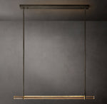 Audubon Crystal Single Bar Linear Chandelier 60"