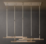 Audubon Crystal Triple Bar Linear Chandelier