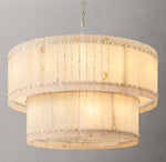 San Marco Alabaster Round Tiered Chandelier 48"