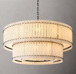 San Marco Alabaster Round Tiered Chandelier 60"